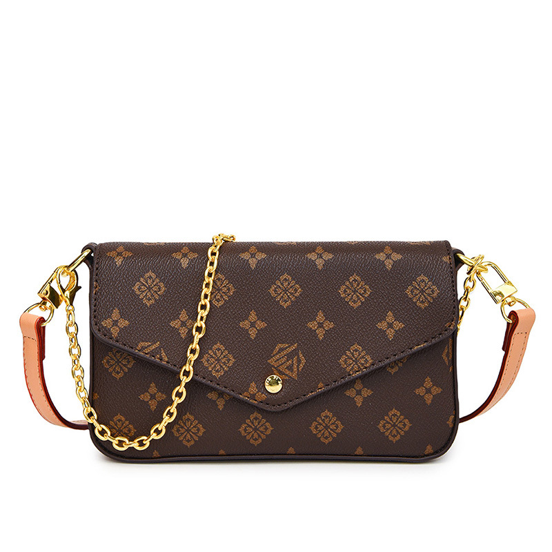 Luxury Bags Vip - Women Color Block Print Crossbody Bag