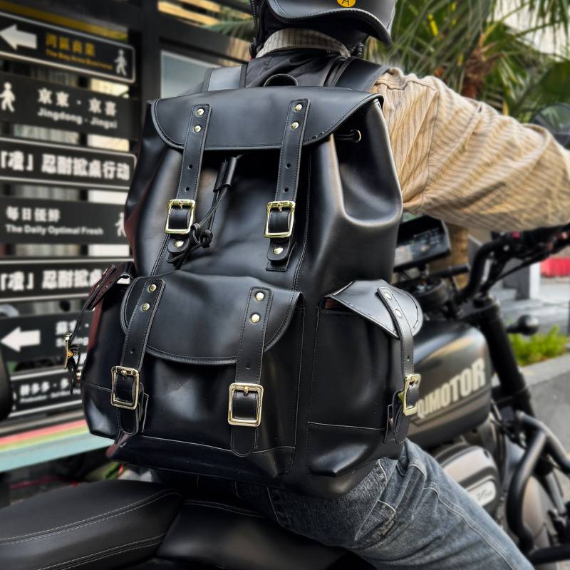New Arrivals Leather Backpack  - Luxury Bags For Travel ulasan dan harga