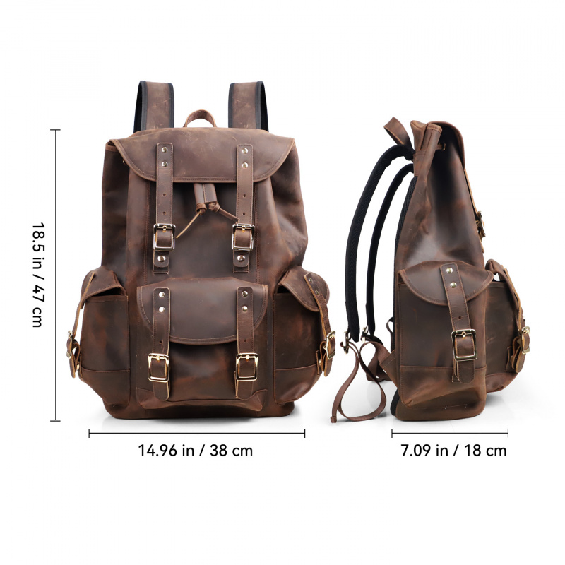 New Arrivals Leather Backpack  - Luxury Bags For Travel ulasan dan harga