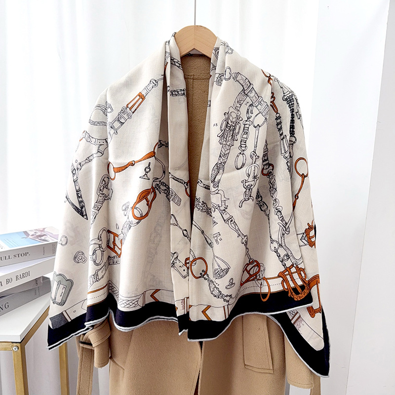 Winter Warm Scarf Rolled Edges - Luxury Bags Hong Kong ulasan dan harga