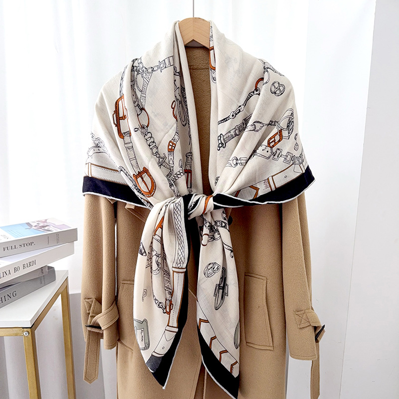 Winter Warm Scarf Rolled Edges - Luxury Bags Hong Kong ulasan dan harga