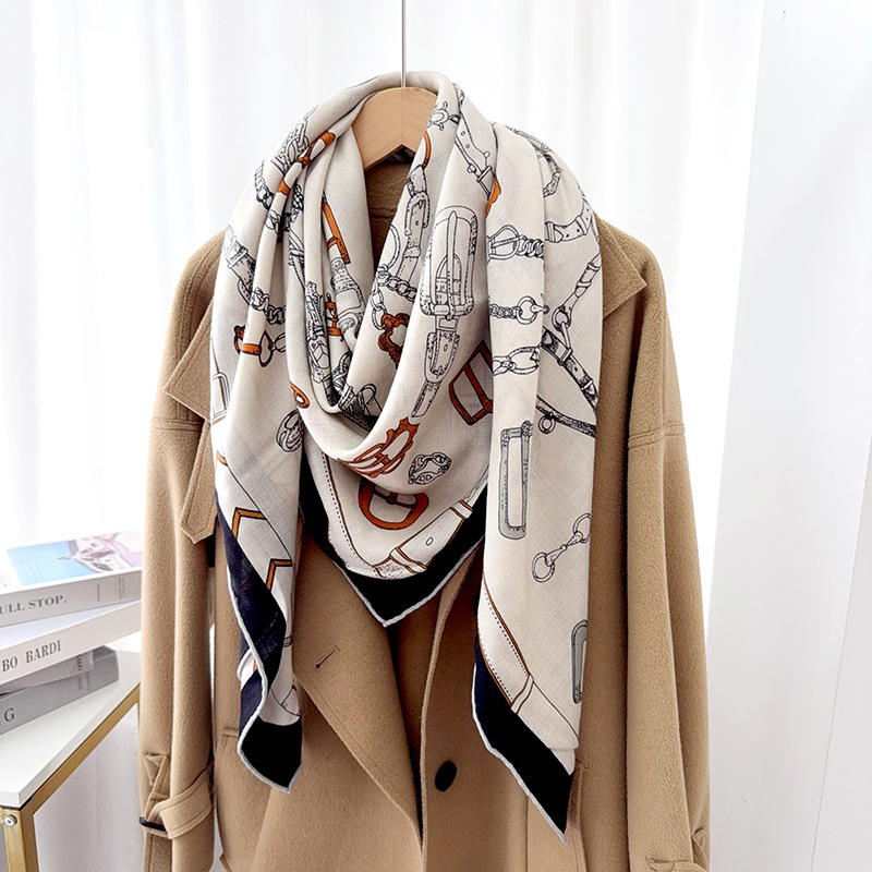Winter Warm Scarf Rolled Edges - Luxury Bags Hong Kong ulasan dan harga