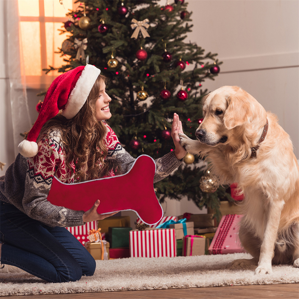 Velvet Dog Christmas Stocking  - Luxury Xmas Bags ulasan dan harga