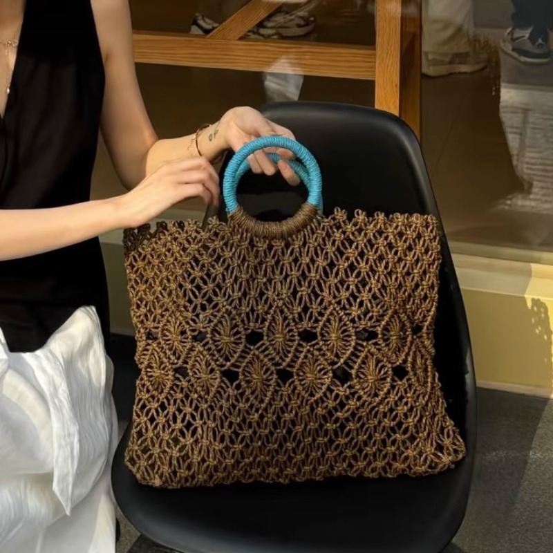Boho Woven Straw Tote Bag for  - Luxury Bags For Travel ulasan dan harga
