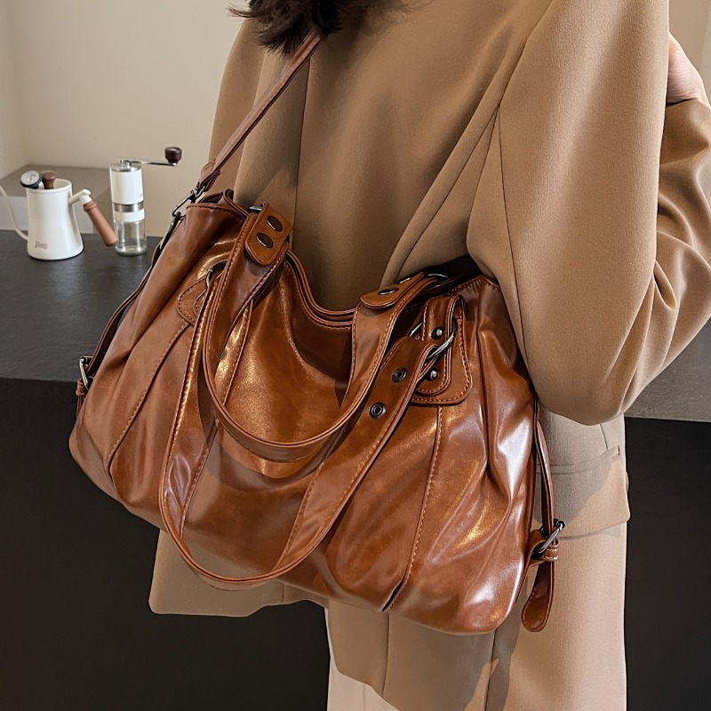 Large Capacity Vintage Leather - Luxury Bags Vip ulasan dan harga