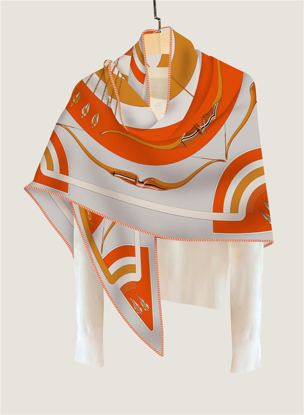 Triangle Cashmere Silk Scarf L - Luxury Bags Hong Kong ulasan dan harga