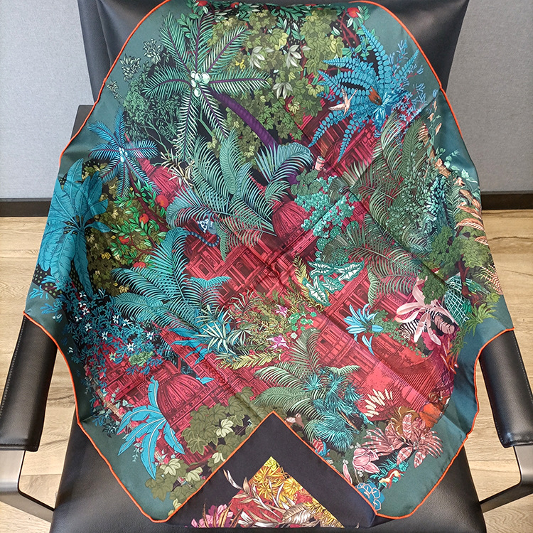 Silk Scarf 90CM Women Hand Rol - Luxury Bags For Travel ulasan dan harga
