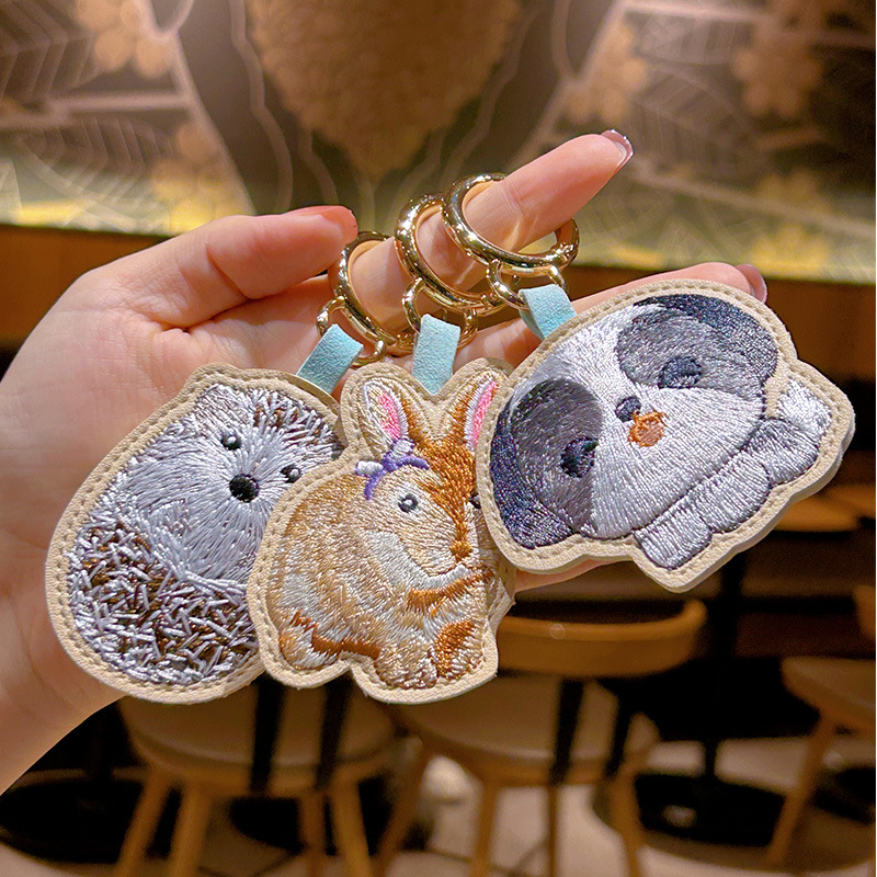 Embroidery Keychain Cute Rabbi - Luxury Xmas Bags ulasan dan harga