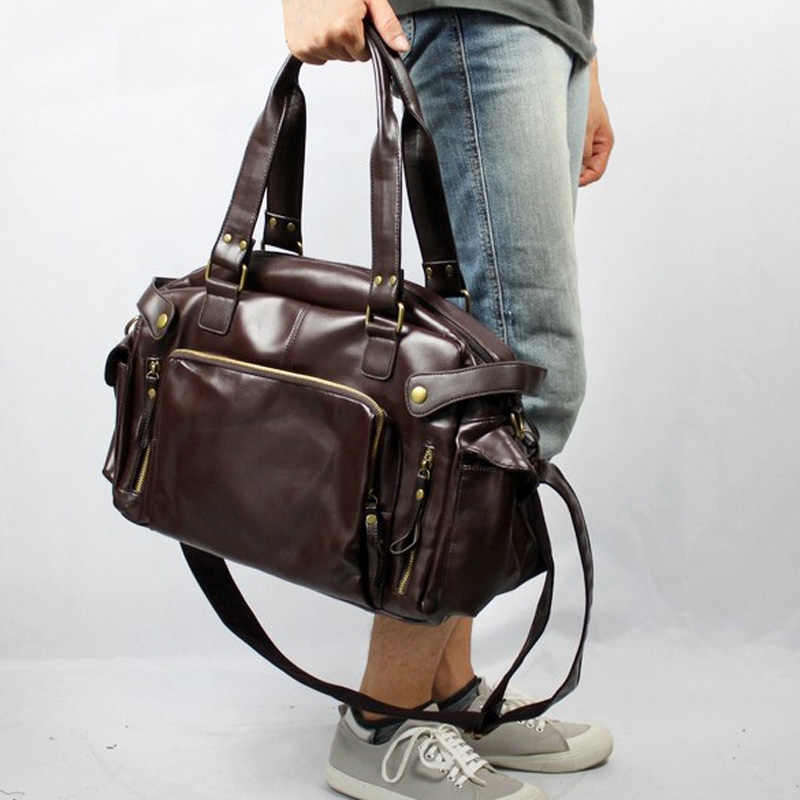 Casual Boston Handbag Men Luxu - Luxury Bags For Travel ulasan dan harga