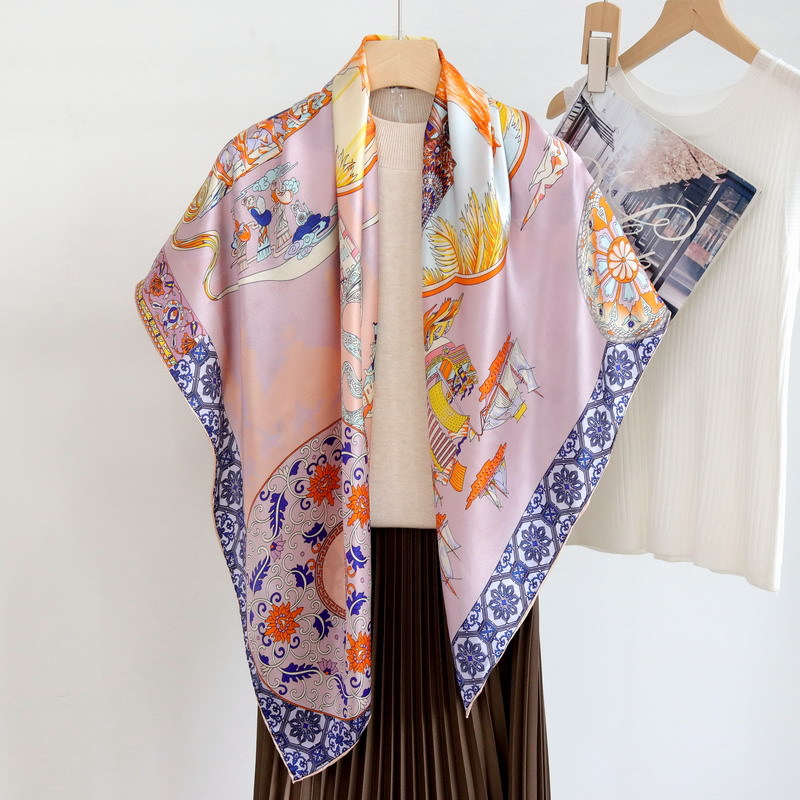 silk road Mulberry Satin Scarf - Luxury Bags Hong Kong ulasan dan harga