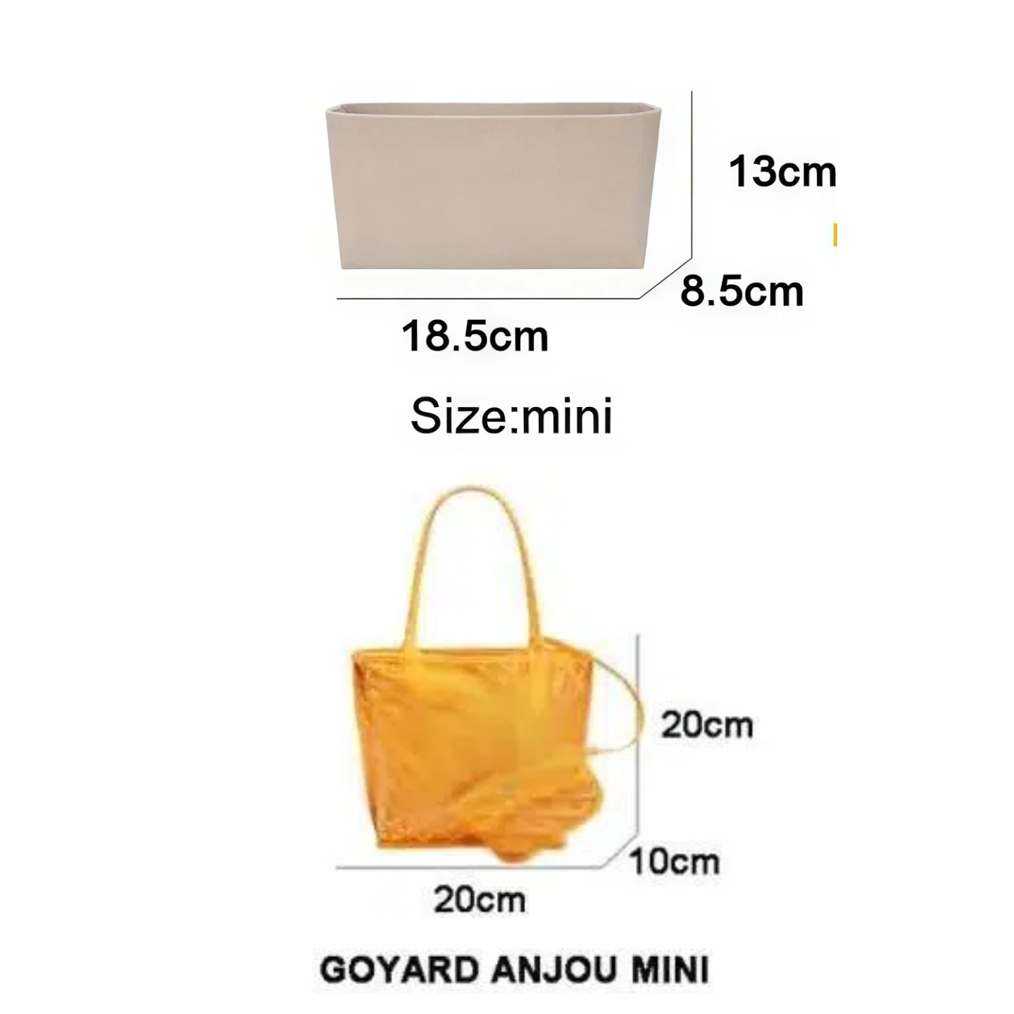 Felt Insert Bag Cosmetic Organ - Luxury Bags Goyard ulasan dan harga